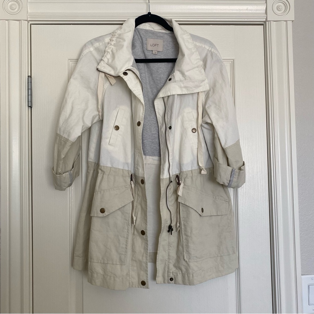 Colorblock Utility Trench Jacket - Picture 1 of 4